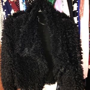 Black Fluffy Jacket